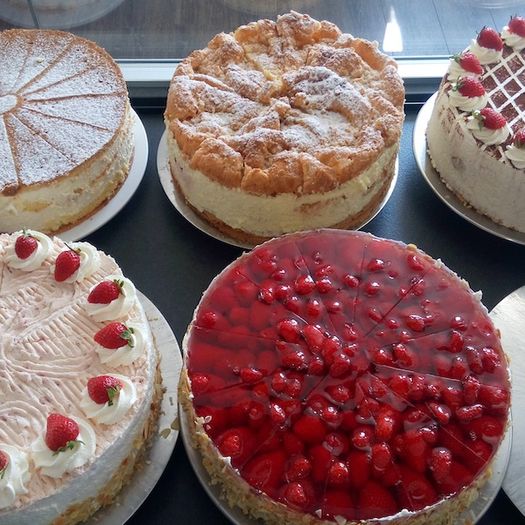 Verschiedene Kuchen Café Zendler